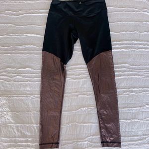 90 Degree Flex Black & Sheer Bronze Leggings